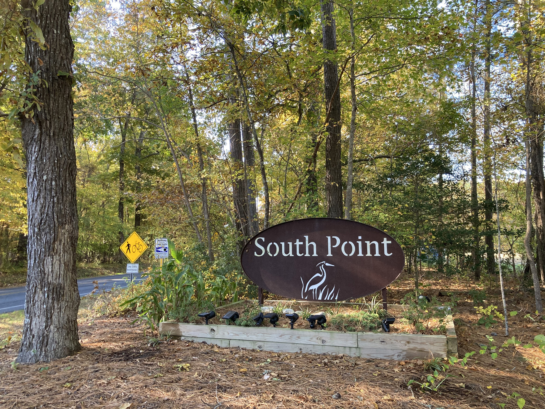 South Point entrance sign.